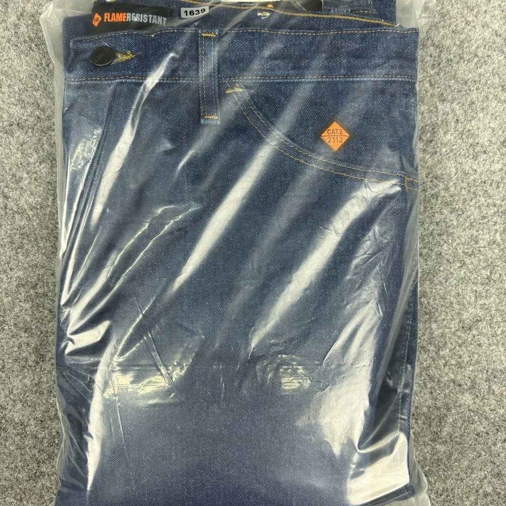 Wrangler Fr Jeans Mens 36x32 New With Tags Cat 2 Flame Resistant Blue Denim Work